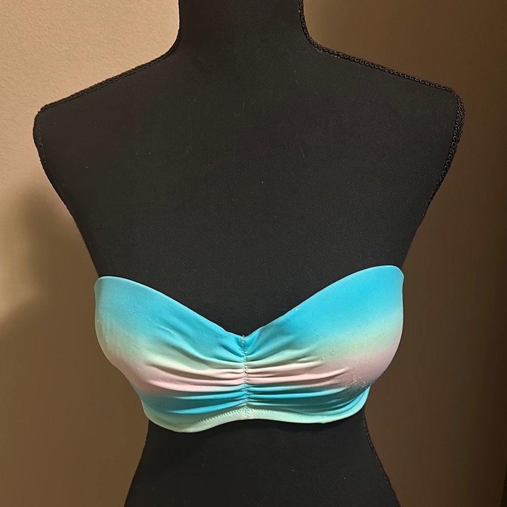 Victoria's Secret Ombre Strapless Bikini Top